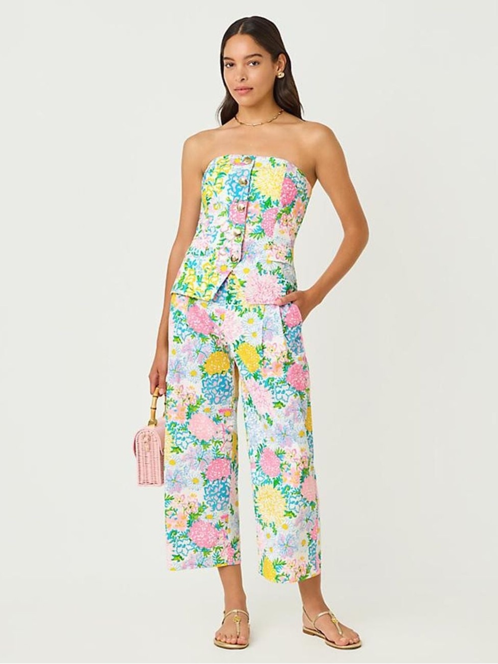 Lilly Pulitzer 25" Mandalay Wide Leg Crop Pant